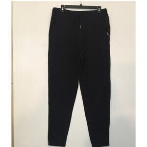 Eddie Bauer Size Med Black Lounge Pants Pull-on Adjustable